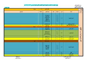 جدول الاختبارات البديلة بالكلية الجامعية بالقنفذة لطلاب الانتساب للفصل الدراسي الأول 1438/1439هـ